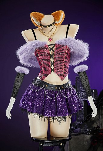 モンスター・ハイ クラウディーン・ウルフ ゴシック セクシー コスプレ ぬいぐるみ風 セット