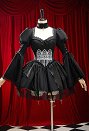ゴシック調 ロリータ風 コスプレ ドレス