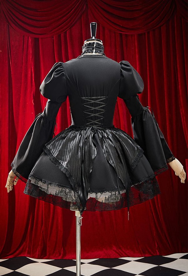 ゴシック調 ロリータ風 コスプレ ドレス