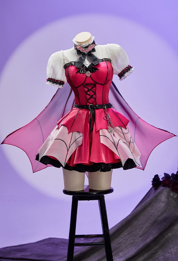 ブラッディガール派生 ゴシック・バットガール バルーンスリーブワンピース ブラッディガール派生 ゴシック・バットガール バルーンスリーブワンピース