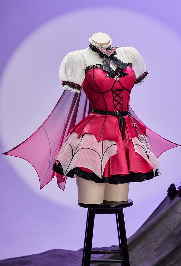 ブラッディガール派生 ゴシック・バットガール バルーンスリーブワンピース ブラッディガール派生 ゴシック・バットガール バルーンスリーブワンピース