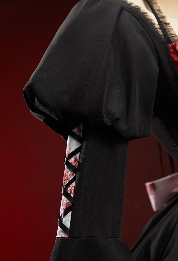 ハロウィン ブラッディーメイドセット 血痕プリントワンピース＆エプロン