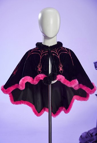 ゴシック風 コウモリ コスプレ ベルベット ケープ