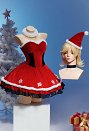 クリスマス コスプレ 赤色 ワンピース