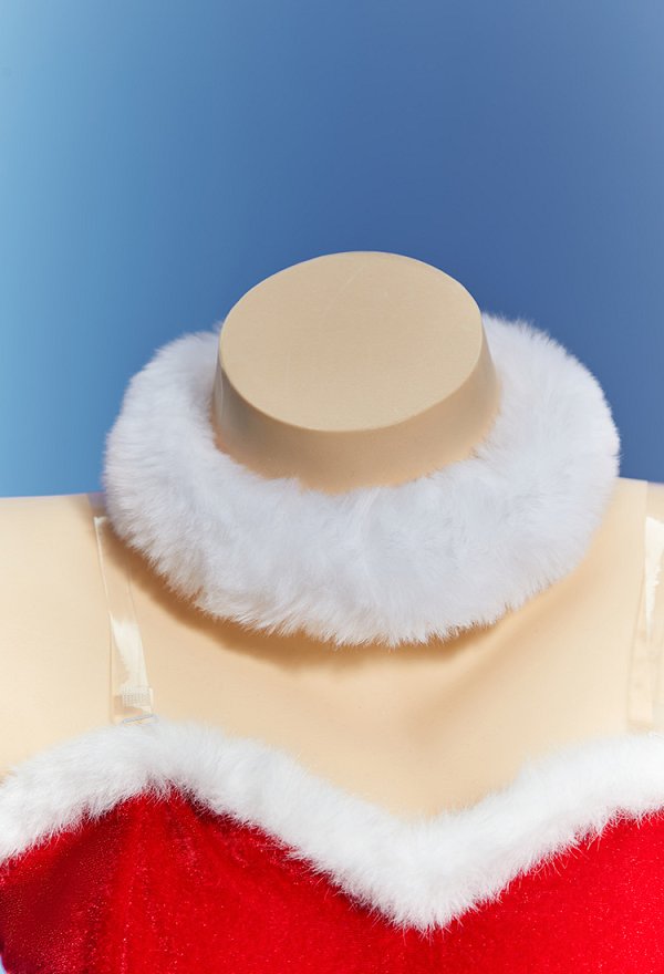 クリスマス コスプレ 赤色 ワンピース