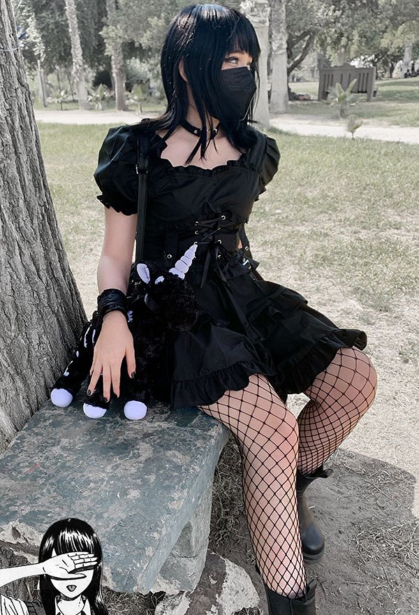 ロリータ 半袖 ドレス ゴシック ヴィンテージ レトロ ハイウエスト レイヤード ワンピース ロリータ 半袖 ドレス ゴシック ヴィンテージ レトロ ハイウエスト レイヤード ワンピース