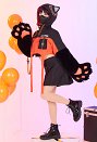 バケモノ爪手袋取り外し可能 肉球 手袋 パーカー