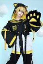 鏡音リン・レン パーカー 洋服 肉球 手袋付き 黄色
