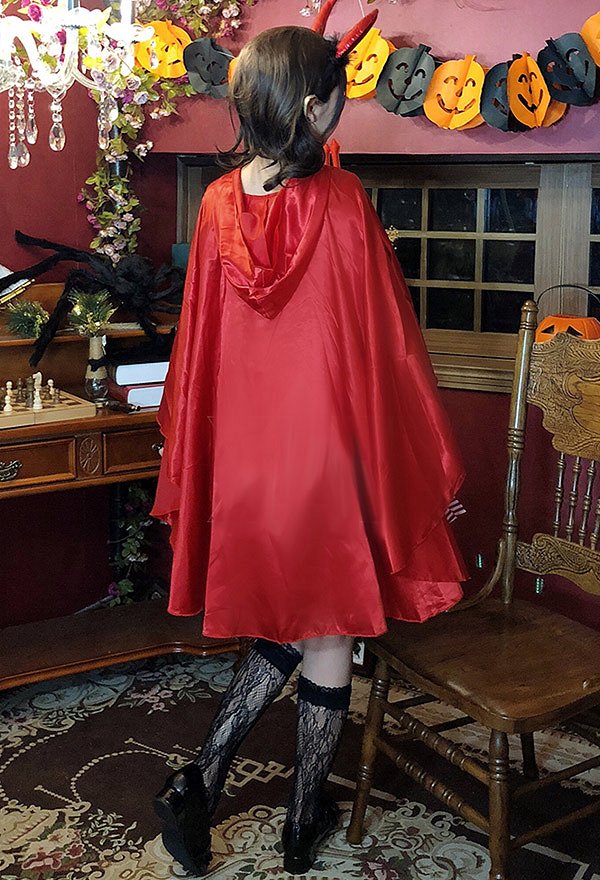 女性 ハロウィン メイドドレス コスチューム ゴシック ヴァンパイアスタイル 赤いスリップドレス ロングケープ 女性 ハロウィン メイドドレス コスチューム ゴシック ヴァンパイアスタイル 赤いスリップドレス ロングケープ