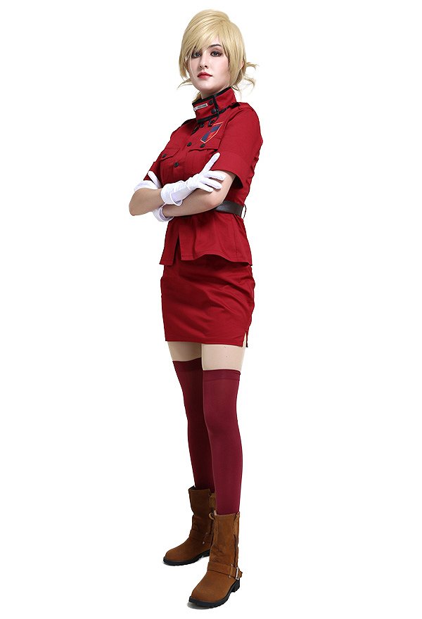 ヘルシング セラス・ヴィクトリア ブルゴーニュレッド コスプレ 衣装 吸血鬼 悪魔 ユニフォーム