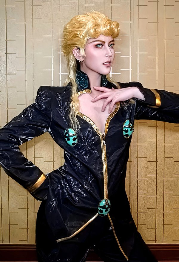 ジョジョの奇妙な冒険 ジョルノ・ジョバァーナ Ver.BLACK コスプレ 衣装 ジョジョの奇妙な冒険 ジョルノ・ジョバァーナ Ver.BLACK コスプレ 衣装