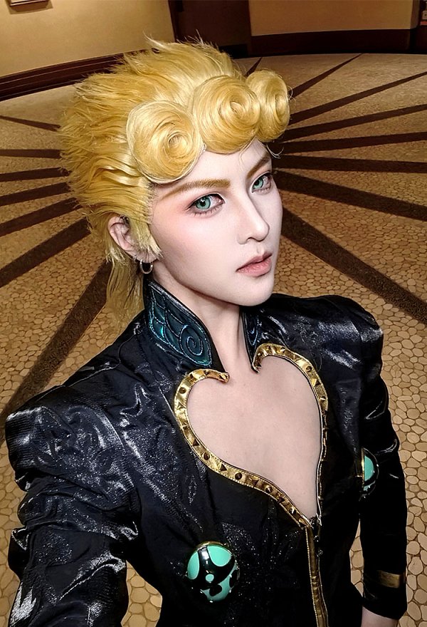 ジョジョの奇妙な冒険 ジョルノ・ジョバァーナ Ver.BLACK コスプレ 衣装 ジョジョの奇妙な冒険 ジョルノ・ジョバァーナ Ver.BLACK コスプレ 衣装