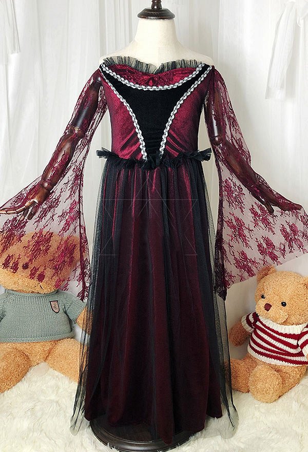 ハロウィンとクリスマスのための子供魔女ゾンビ花嫁ハロウィンコスチュームドレス