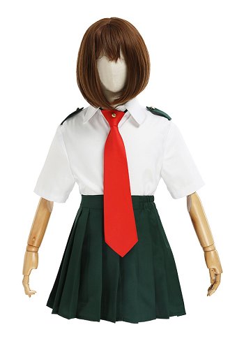 ヒロアカ 麗日お茶子 蛙吹梅雨 学校制服 コスプレ 衣装 子供用