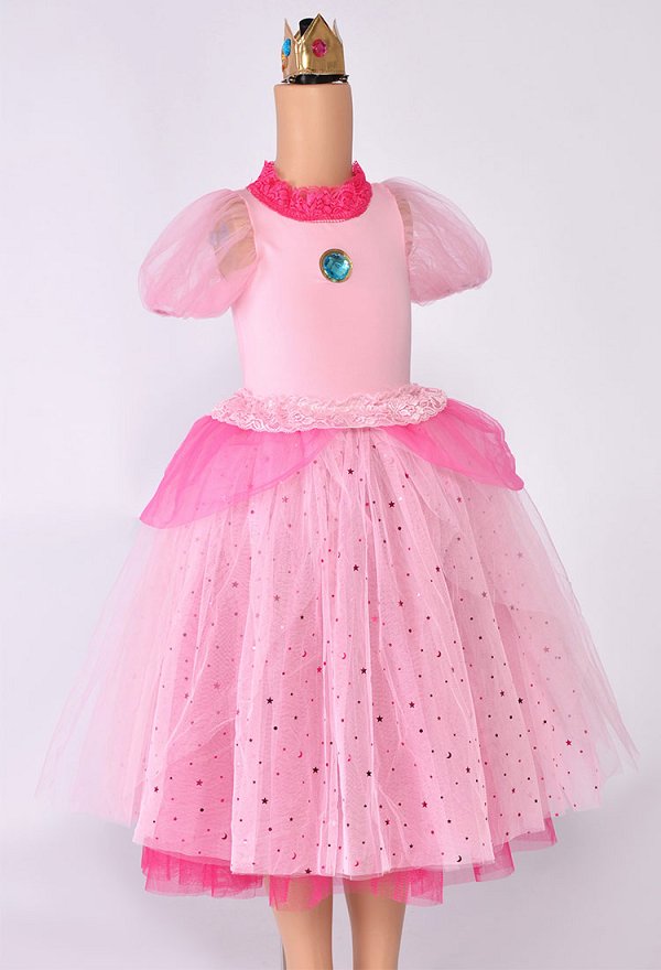 ピーチ姫 コスプレ衣装 子供用 ハロウィン 姫ドレス