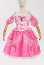 ピーチ姫 コスプレ 子供 短い袖ドレス