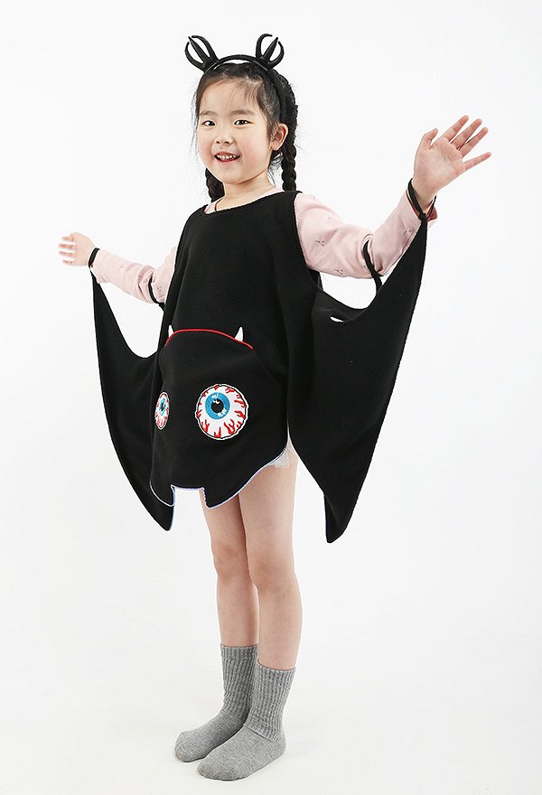 コウモリ コスプレ 衣装 ハロウィン 子供用 頭飾り付き