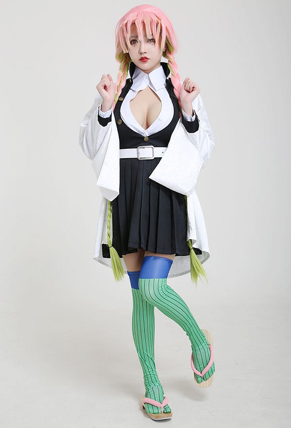 鬼滅の刃 甘露寺蜜璃 鬼殺隊隊服 コスプレ 衣装 鬼滅の刃 甘露寺蜜璃 鬼殺隊隊服 コスプレ 衣装