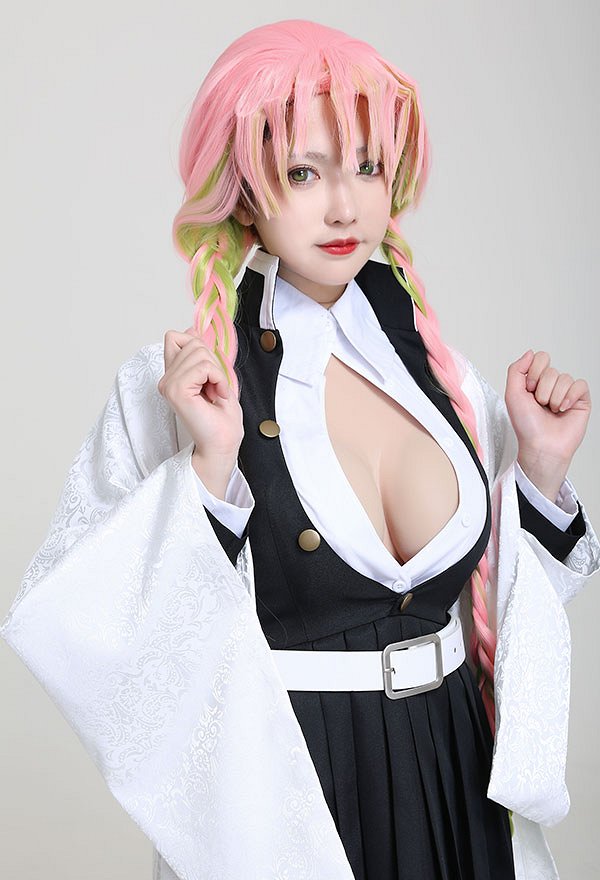 鬼滅の刃 甘露寺蜜璃 鬼殺隊隊服 コスプレ 衣装 鬼滅の刃 甘露寺蜜璃 鬼殺隊隊服 コスプレ 衣装