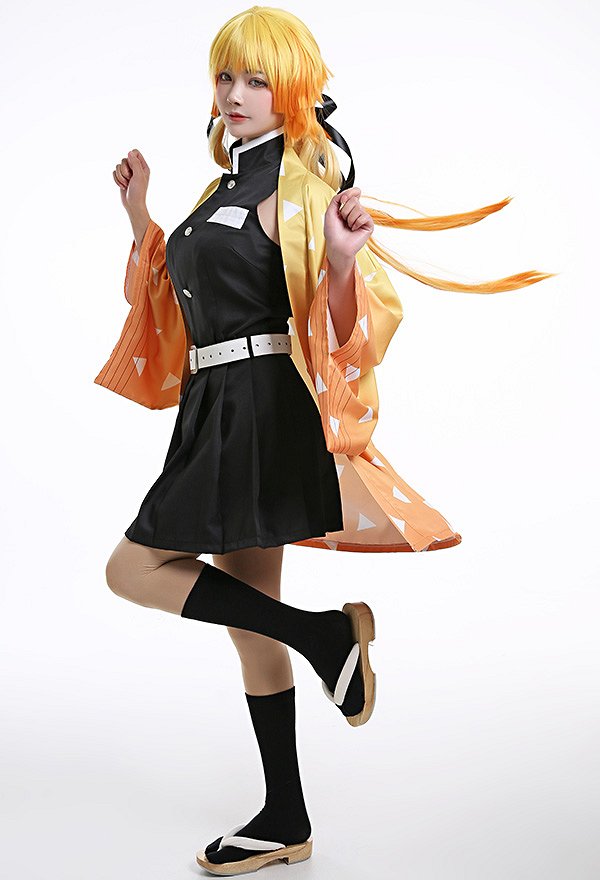鬼滅の刃 我妻善逸 コスプレ 衣装 性転 鬼滅の刃 我妻善逸 コスプレ 衣装 性転