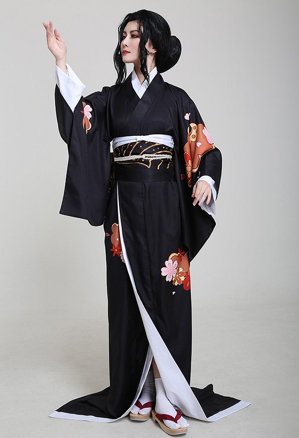 女性用 鬼滅の刃 鬼舞辻無惨 コスプレ衣装 着物 女性用 鬼滅の刃 鬼舞辻無惨 コスプレ衣装 着物