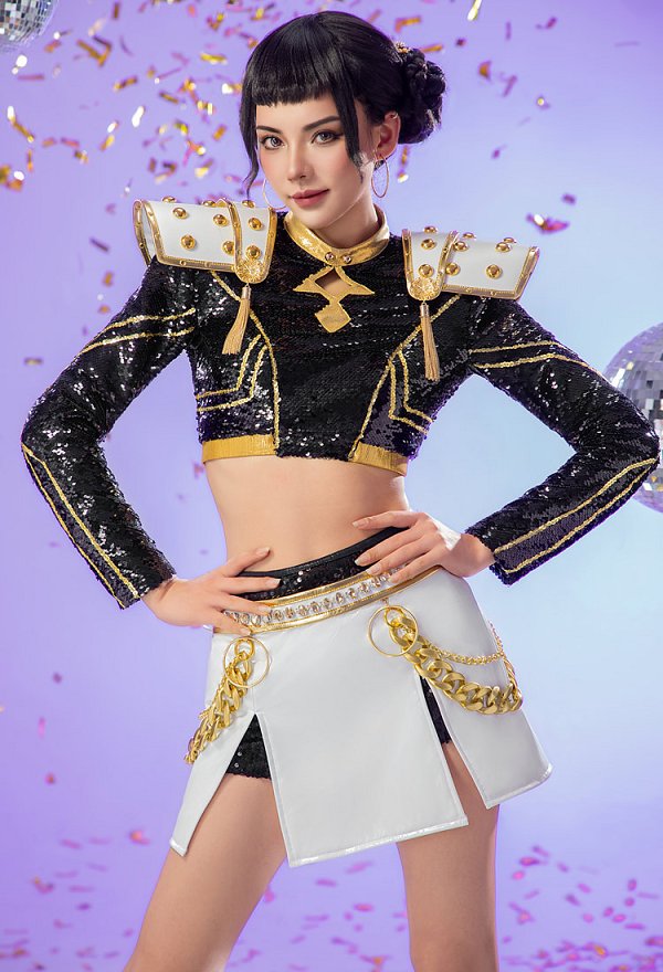 ケデハン ゾーイ ライブ服 黒色 コスプレ衣装