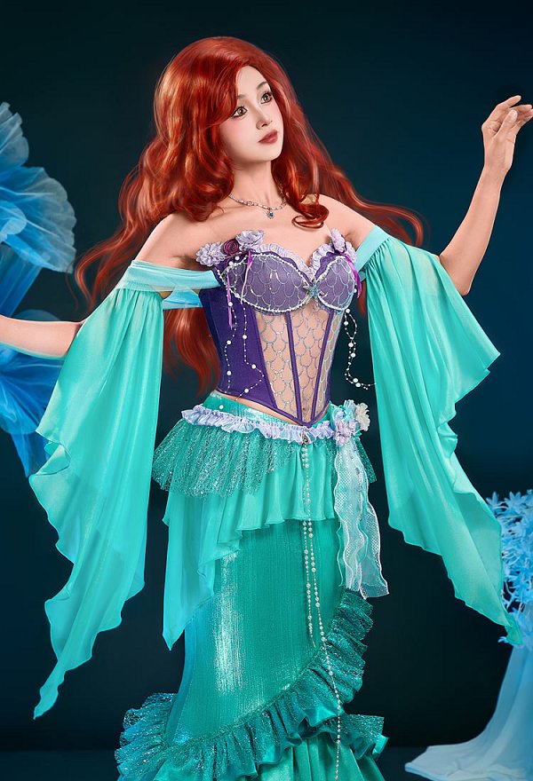 リトル・マーメイド アリエル コスプレ ドレス
