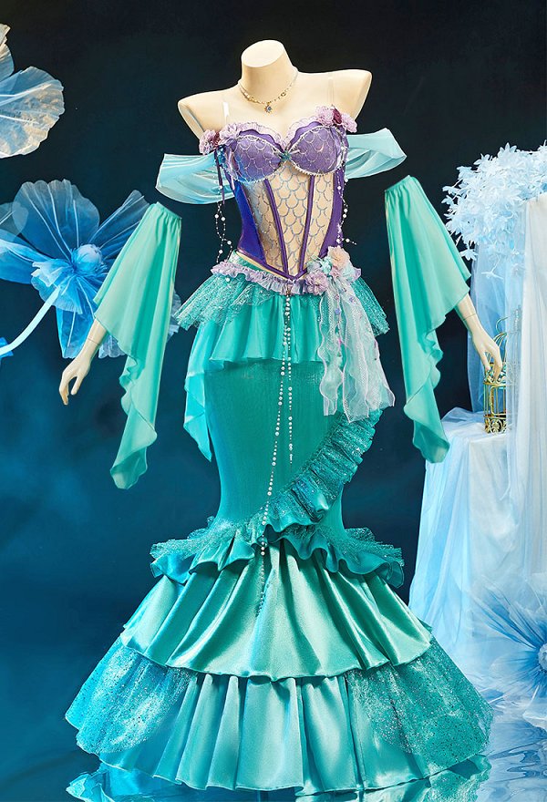 リトル・マーメイド アリエル コスプレ ドレス