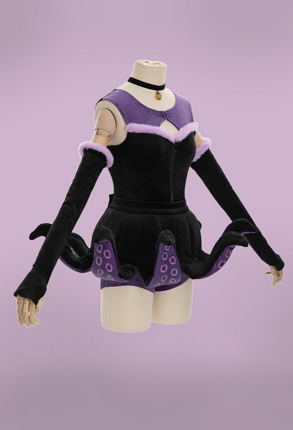 レディース ウルスラ風 ボア オールインワン タコ足 スカート コスプレ セット