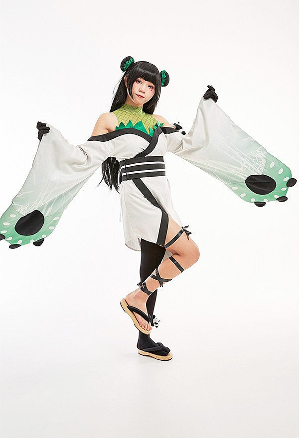パンダ コスプレ 衣装 ワンピース 和式 パンダ コスプレ 衣装 ワンピース 和式