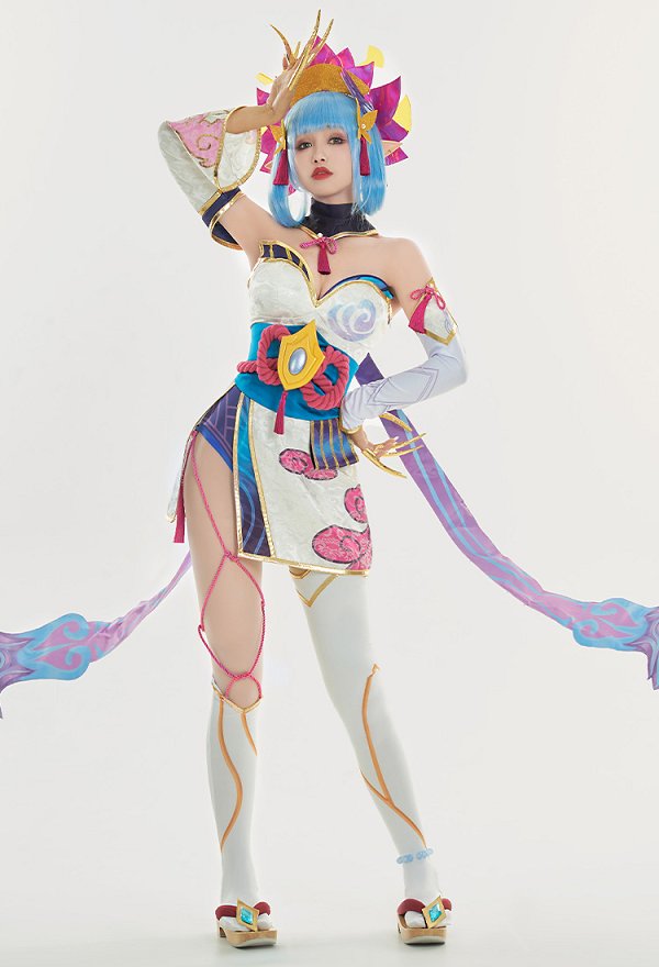 LOL 精霊の花祭り イブリン コスプレ 衣装