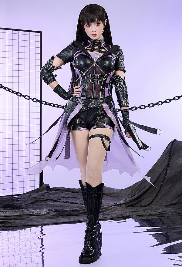 恋と深空 女主人公 闇夜の潜行 戦闘セット コスプレ 衣装 恋と深空 女主人公 闇夜の潜行 戦闘セット コスプレ 衣装
