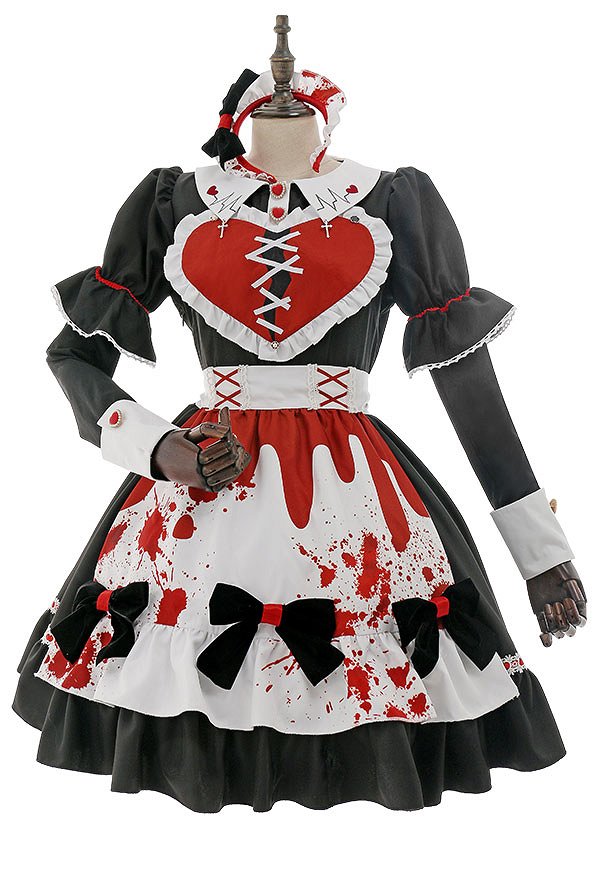 ハロウィン着用 メイド ワンピース