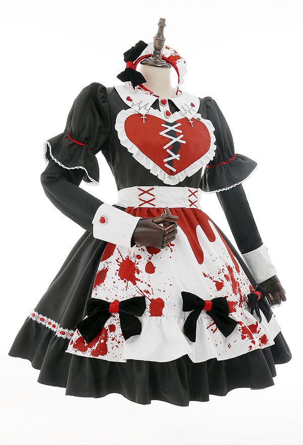 ハロウィン着用 メイド ワンピース