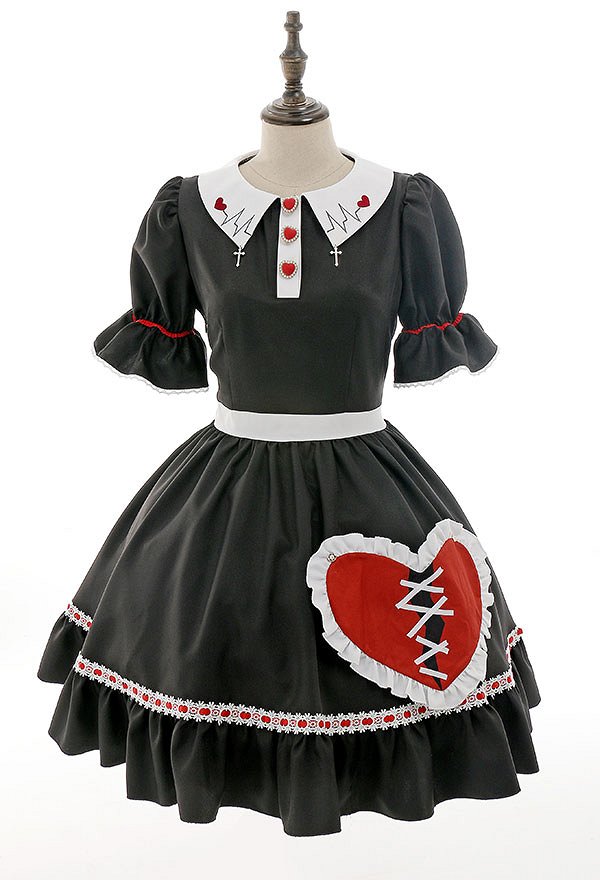 ハロウィン着用 メイド ワンピース