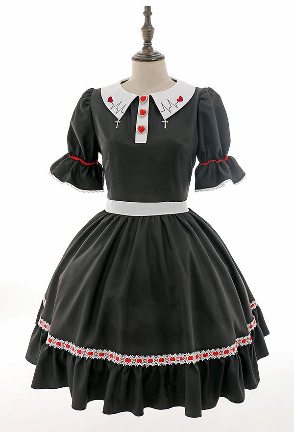 ハロウィン着用 メイド ワンピース