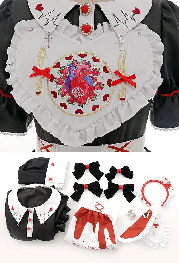 ハロウィン着用 メイド ワンピース