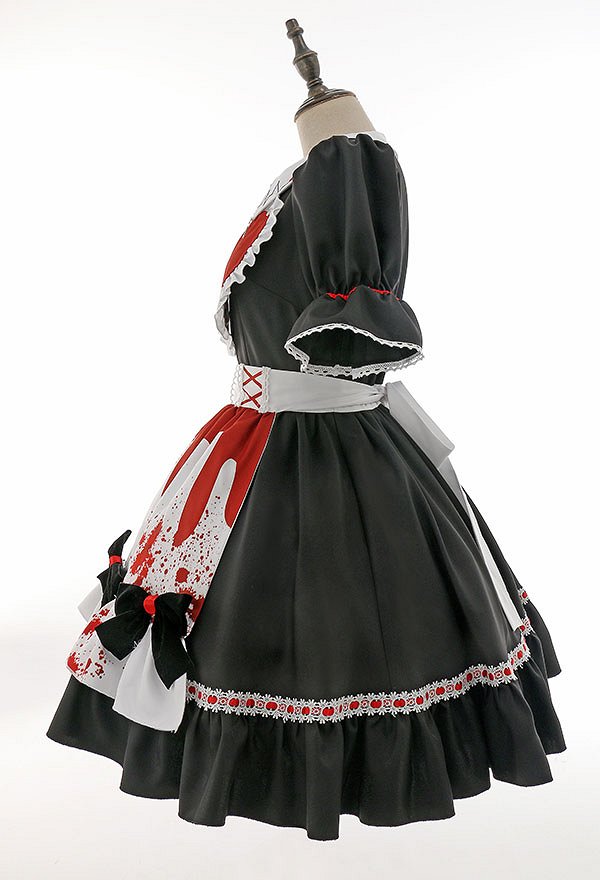 ハロウィン着用 メイド ワンピース
