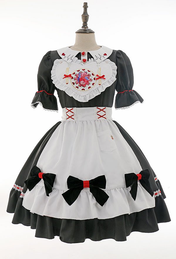 ハロウィン着用 メイド ワンピース