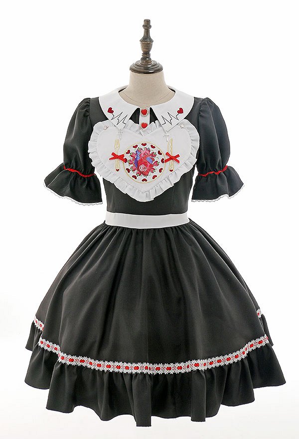ハロウィン着用 メイド ワンピース