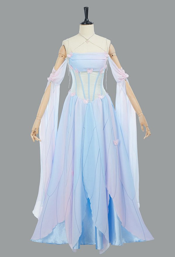胡蝶 エルフ コスプレ ドレス 中世コスチューム 胡蝶 エルフ コスプレ ドレス 中世コスチューム