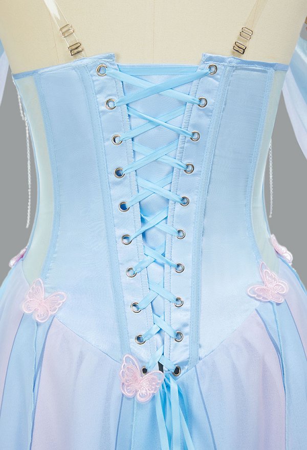 胡蝶 エルフ コスプレ ドレス 中世コスチューム 胡蝶 エルフ コスプレ ドレス 中世コスチューム