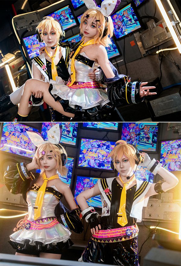 「Muse Dash」×「ミク」 鏡音リン コスプレ 衣装