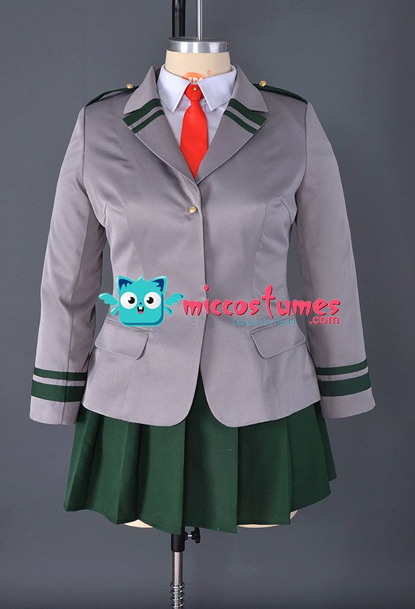 ヒロアカ 麗日お茶子 蛙吹梅雨 コスプレ 衣装 プラスサイズ 女性 制服