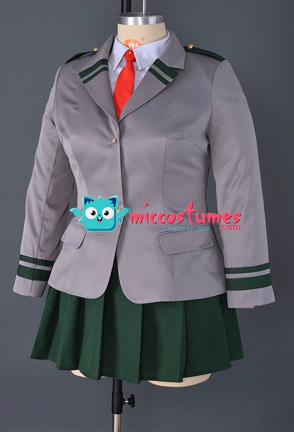 ヒロアカ 麗日お茶子 蛙吹梅雨 コスプレ 衣装 プラスサイズ 女性 制服