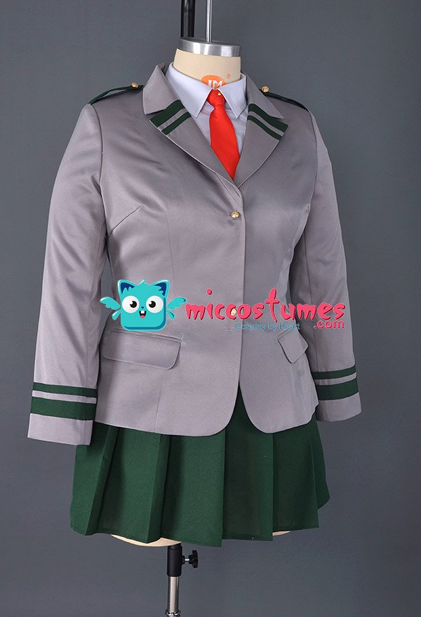 ヒロアカ 麗日お茶子 蛙吹梅雨 コスプレ 衣装 プラスサイズ 女性 制服