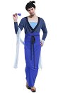 木蘭 コスプレ コスチューム 中国風 ハロウィン 男子用 青い色ドレス