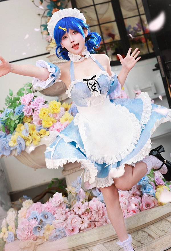 ぴちぴちピッチ 宝生 波音 コスプレ 衣装 喫茶メイド ぴちぴちピッチ 宝生 波音 コスプレ 衣装 喫茶メイド