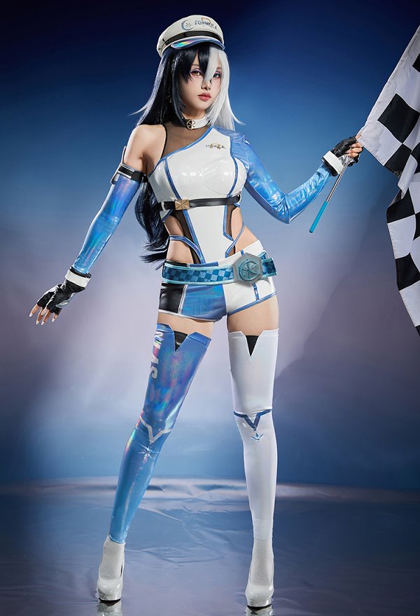 マーベルライバルズ ルナ・スノー コスプレ 衣装 レーシングスーツ