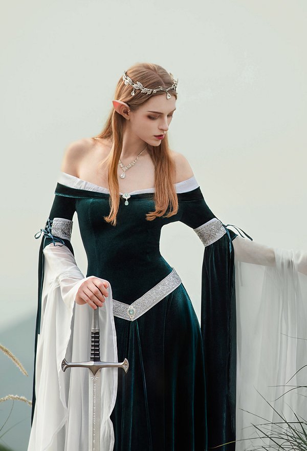 中世 エルフ 妖精 ワンピース コスプレ 衣装 中世 エルフ 妖精 ワンピース コスプレ 衣装